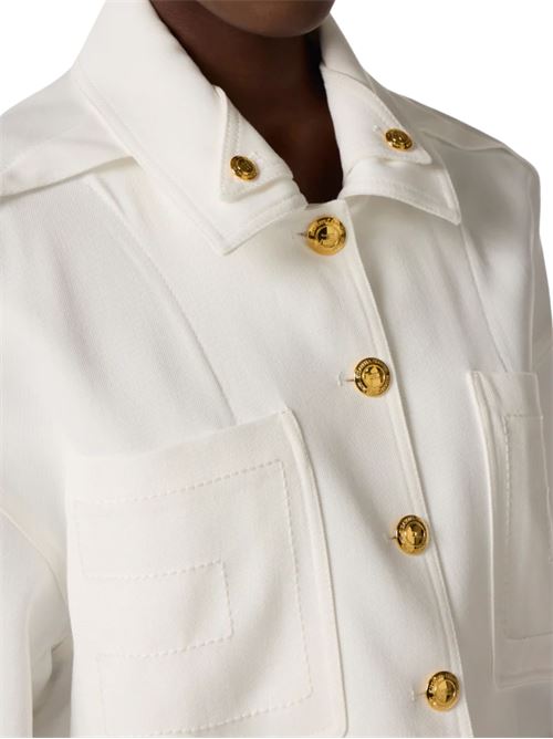 Caban in gabardina con bottoni gioiello Elisabetta Franchi | GB00561E2360